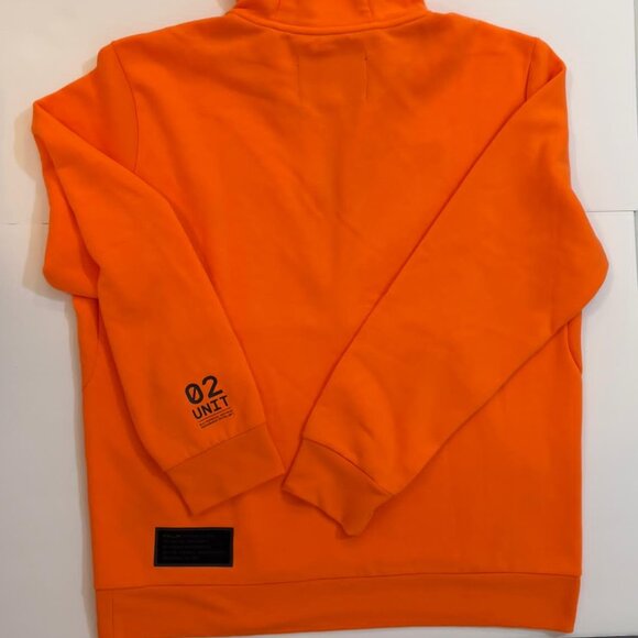 RALPH LAUREN RLX Men's Fleece Half-Zip Hoodie SIZE LARGE ORANGE - Picture 7 of 12